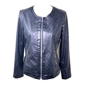 Dana Buchman faux Leather Jacket